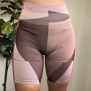 Pink and brown Nike shorts